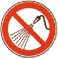 Zákaz striekania vodou